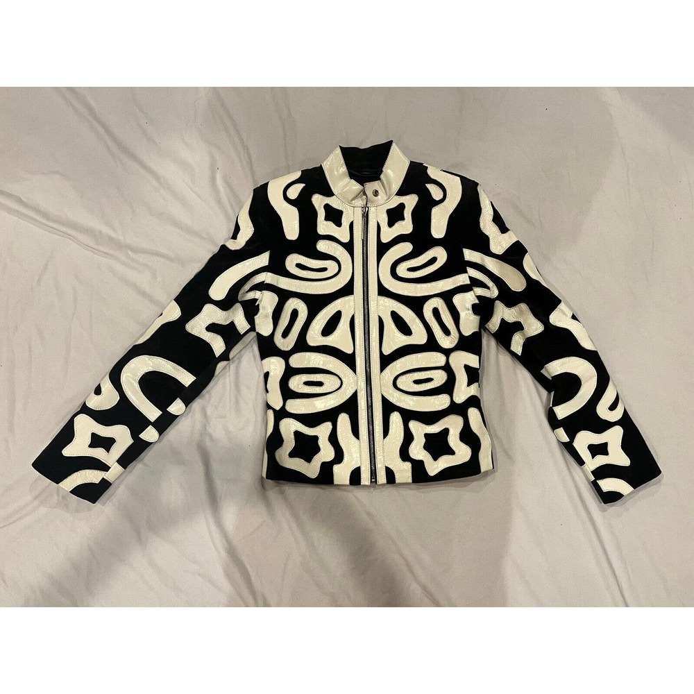 Y2K Stylish Black and White Women's Jacket